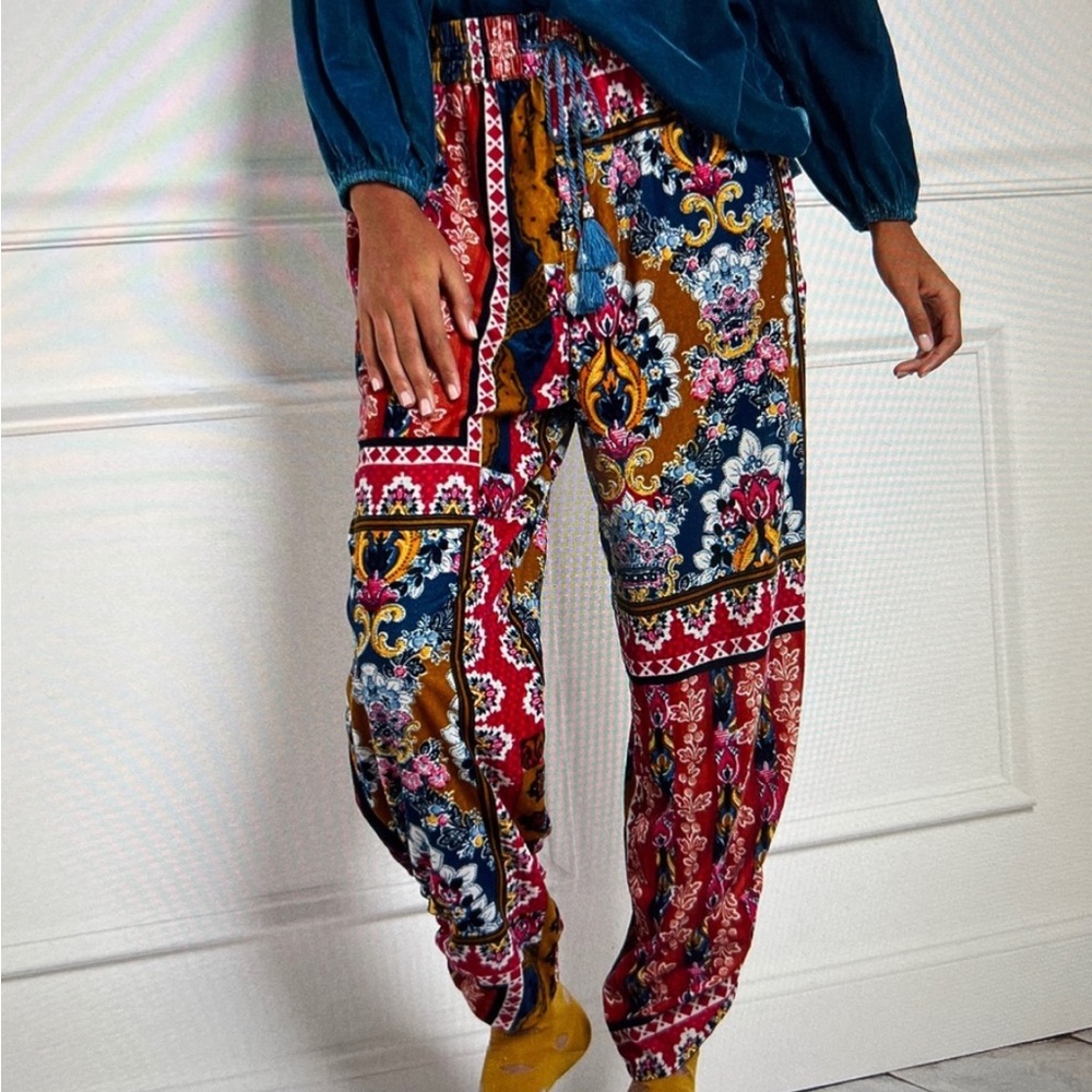Anthropologie Velvet Joggers